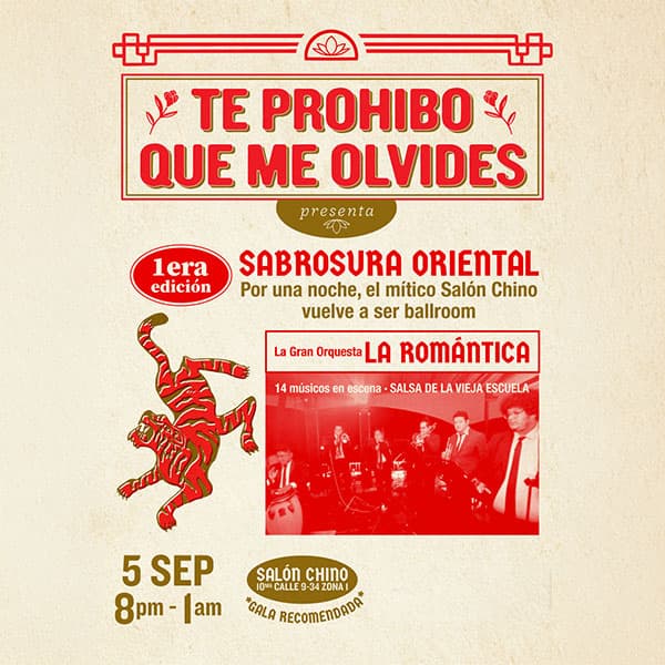 Sabrosura Oriental: Te prohibo que me olvides